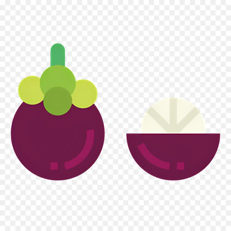 Mangostão，Roxo PNG