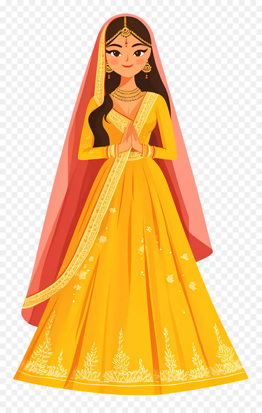 Saree De Casamento Indiano，Mulher Em Vestido Tradicional PNG