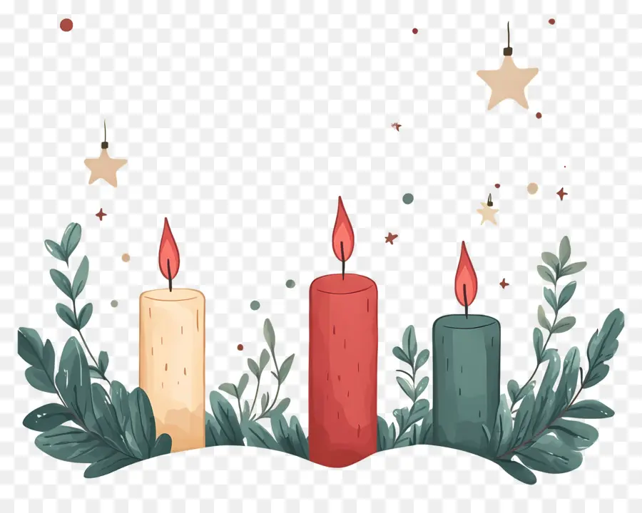 Velas De Natal，Velas PNG