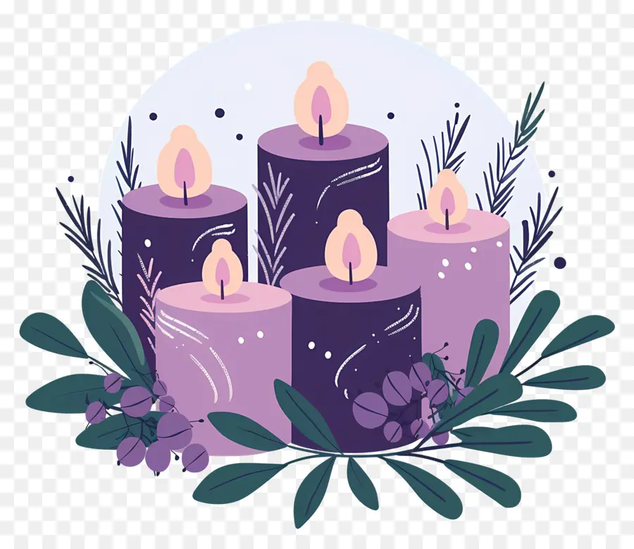 Velas Do Advento，Velas PNG