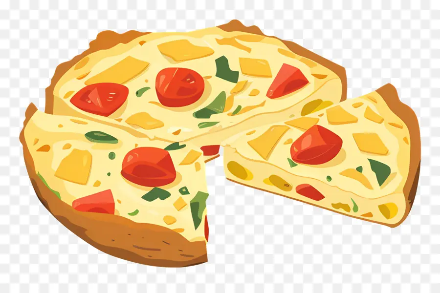 Omelete Espanhola，Pizza PNG