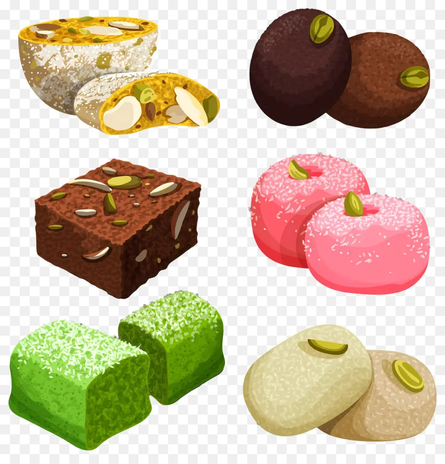 Doces Indianos，Doces Sortidos PNG