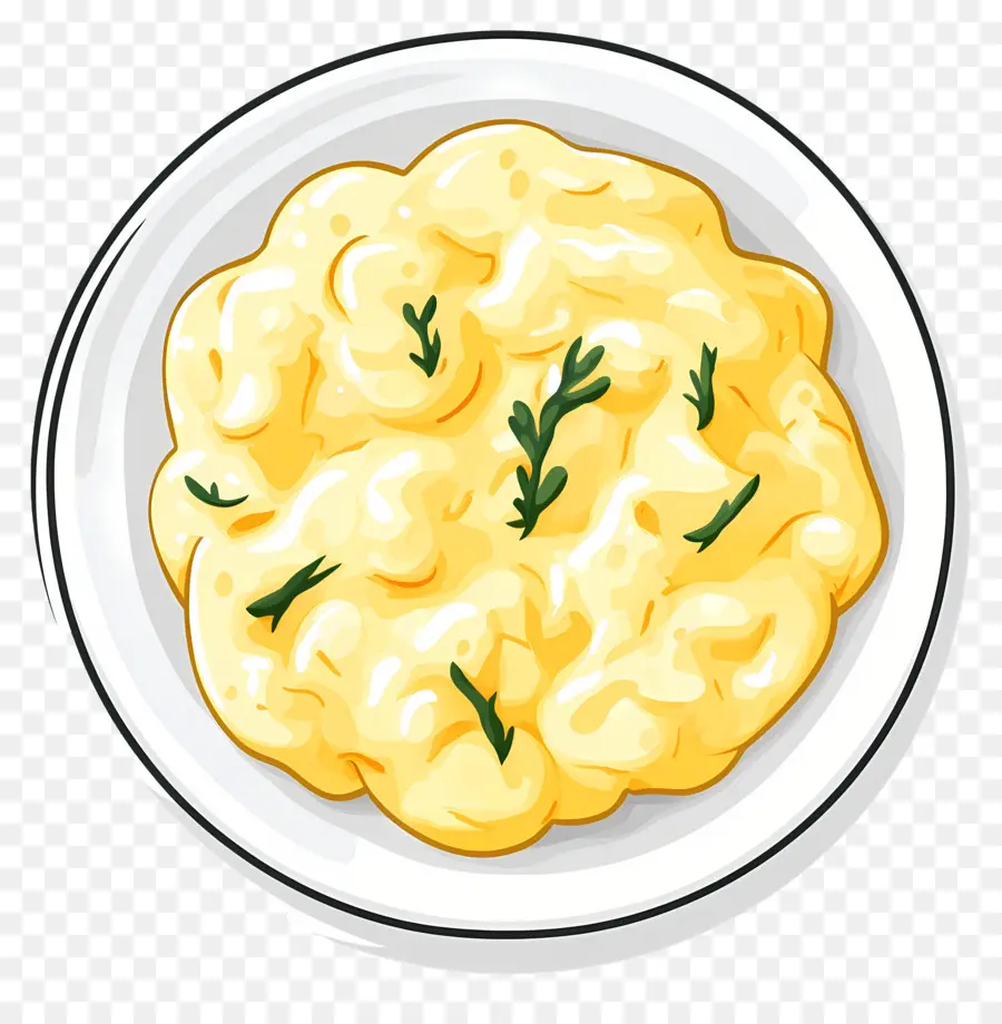 Ovos Mexidos，Purê De Batatas PNG