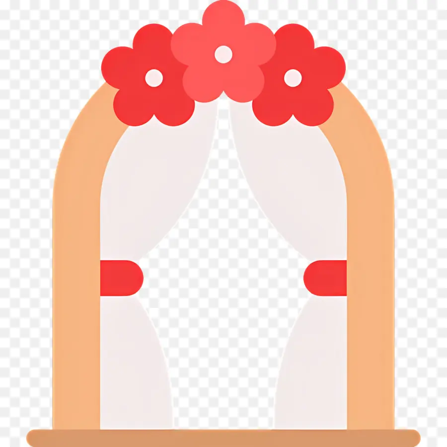 Arco De Casamento，Janela Com Flores PNG