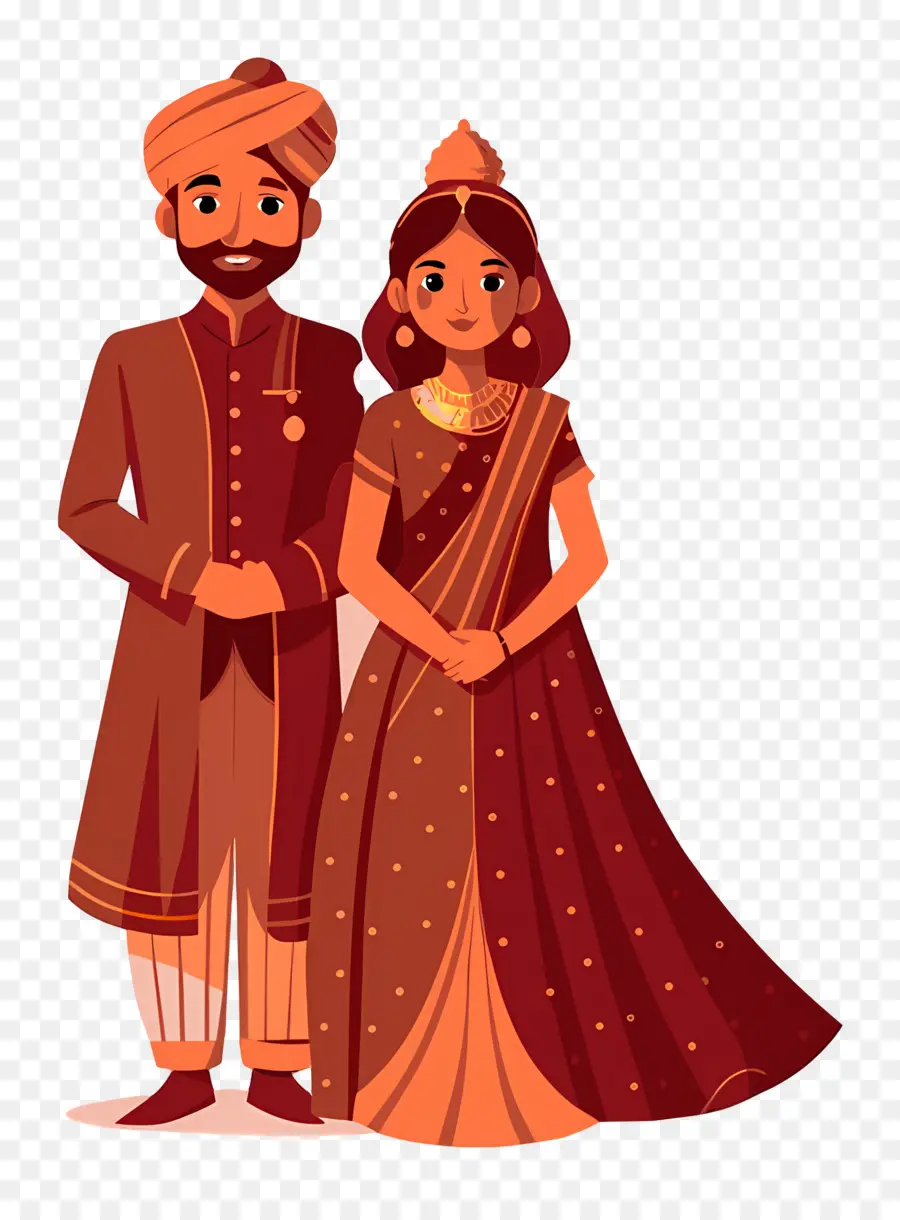 Casal De Noivos Indianos，Casal PNG