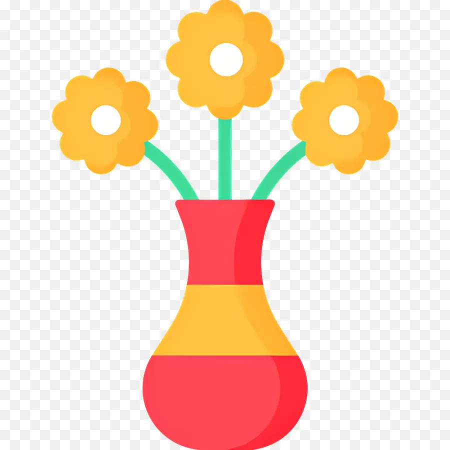 Flor Margarida，Vaso De Flores PNG