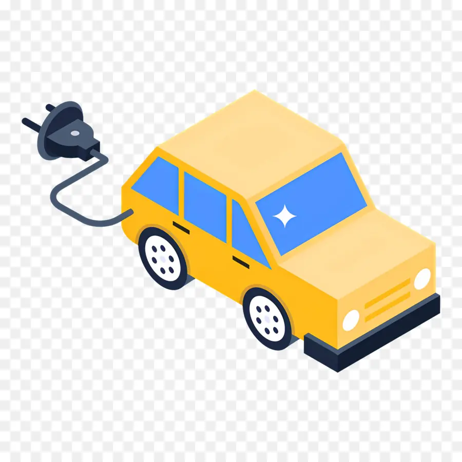 Carro Elétrico，Plugue PNG