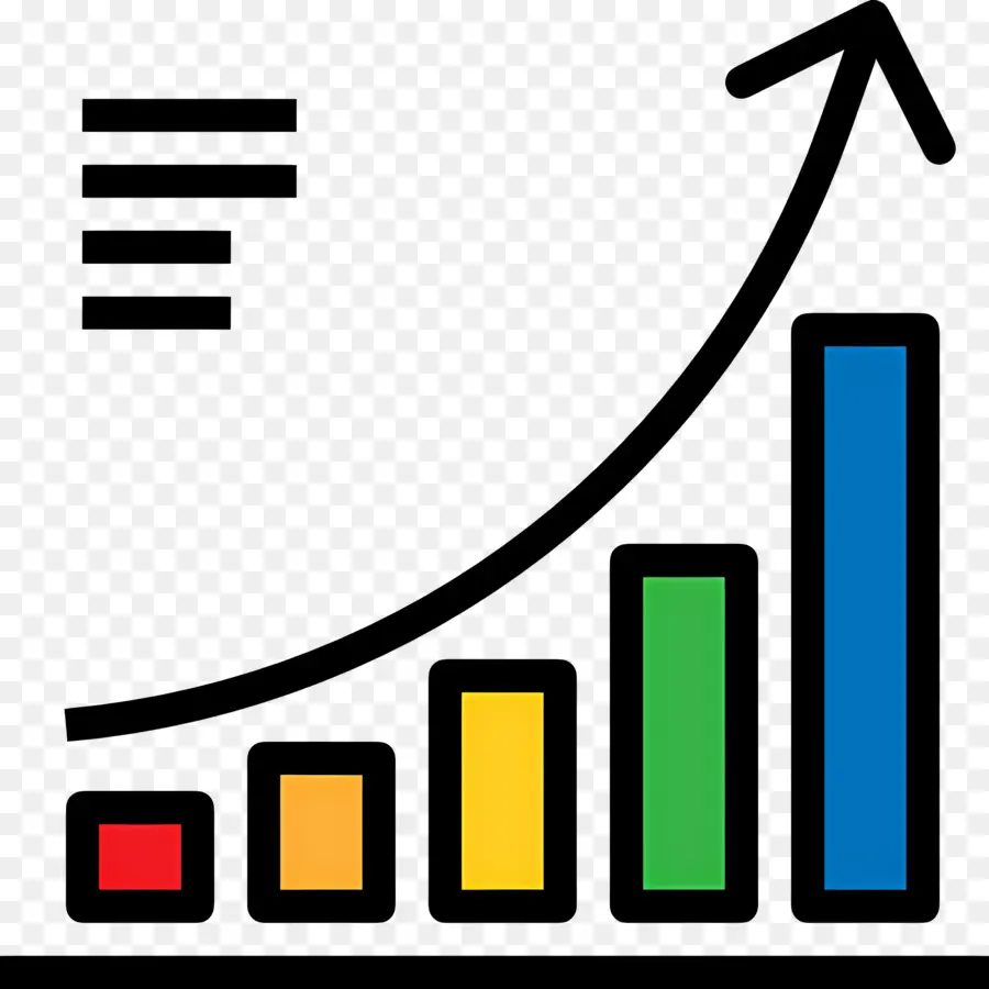 Seta De Crescimento，Gráfico De Barras PNG