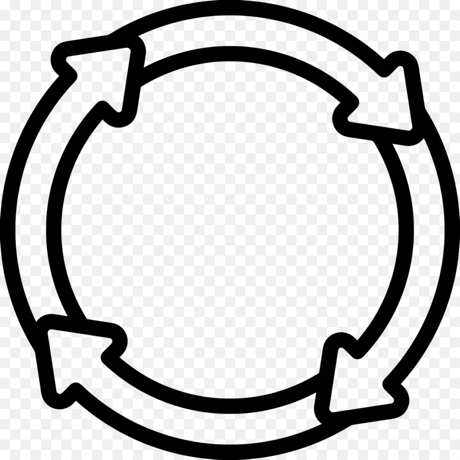 Seta Circular，Reciclagem De Flechas PNG