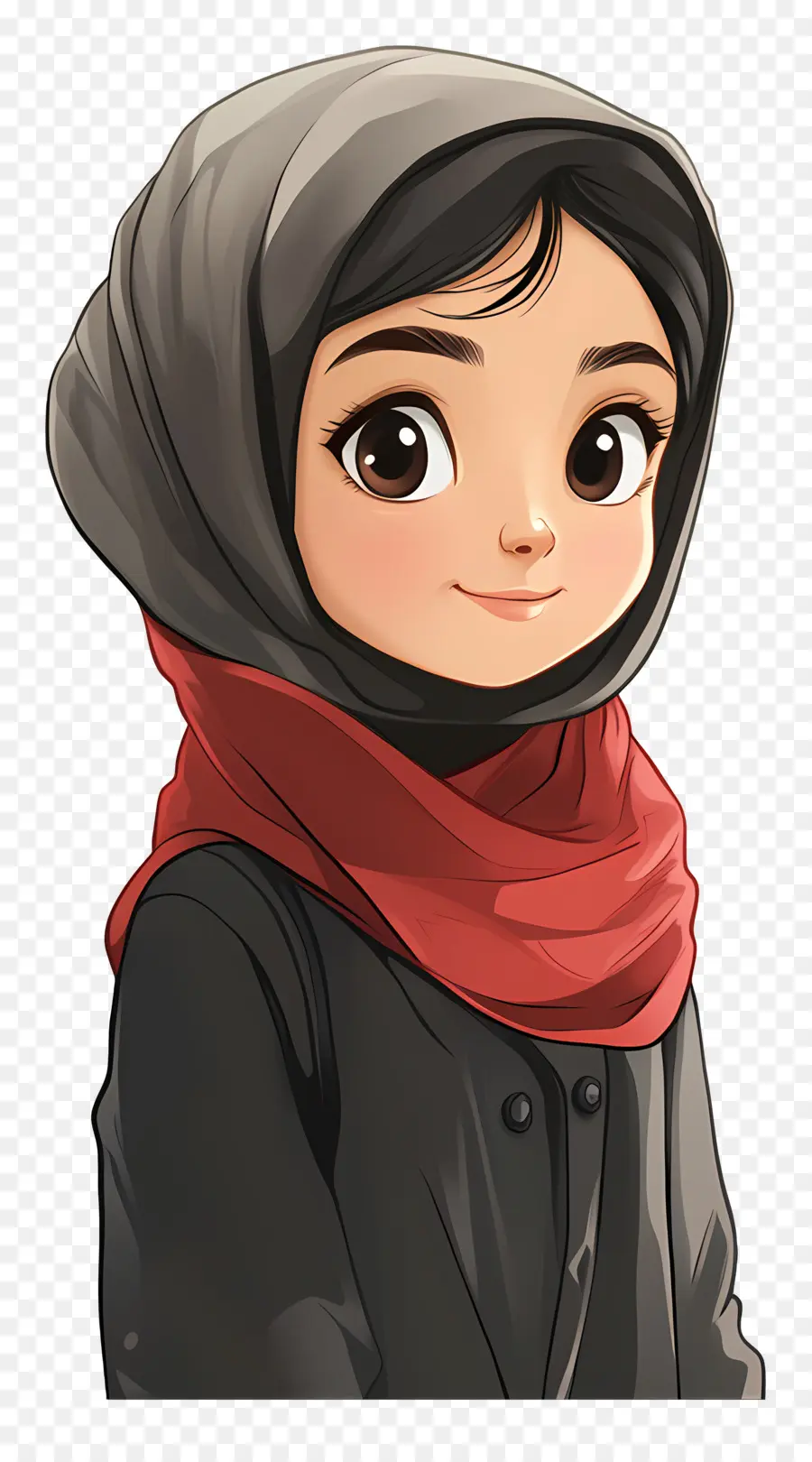 Aluna，Garota Com Hijab PNG