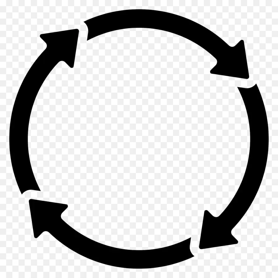 Seta Circular，Reciclagem De Flechas PNG