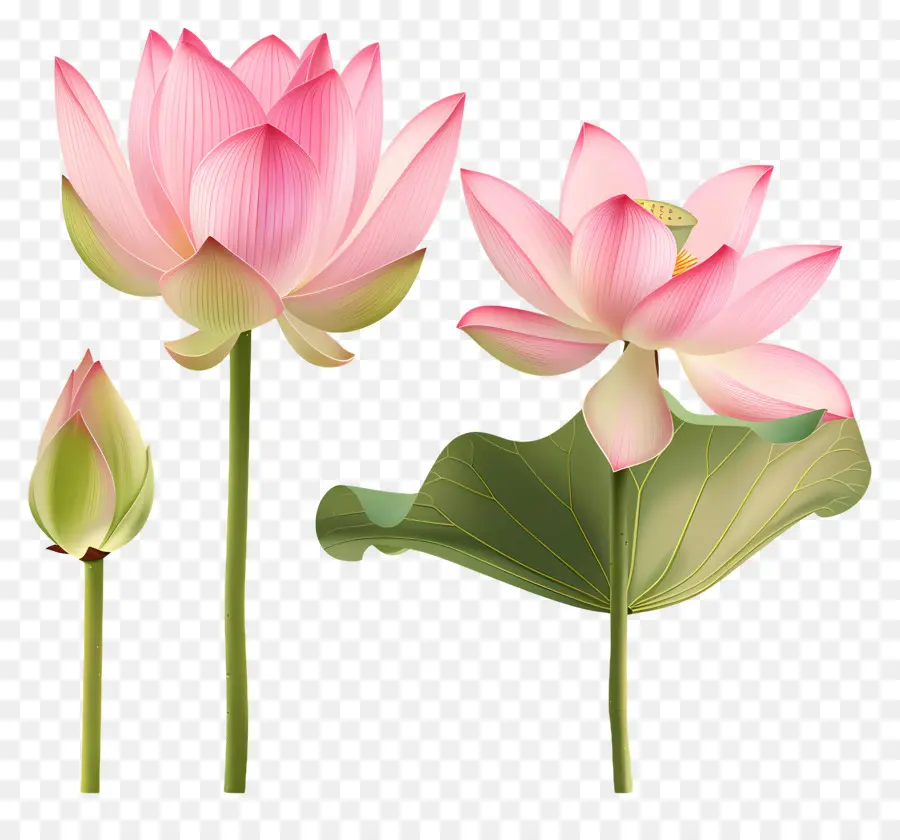 Flores De Lótus Rosa，Flores De Lótus PNG