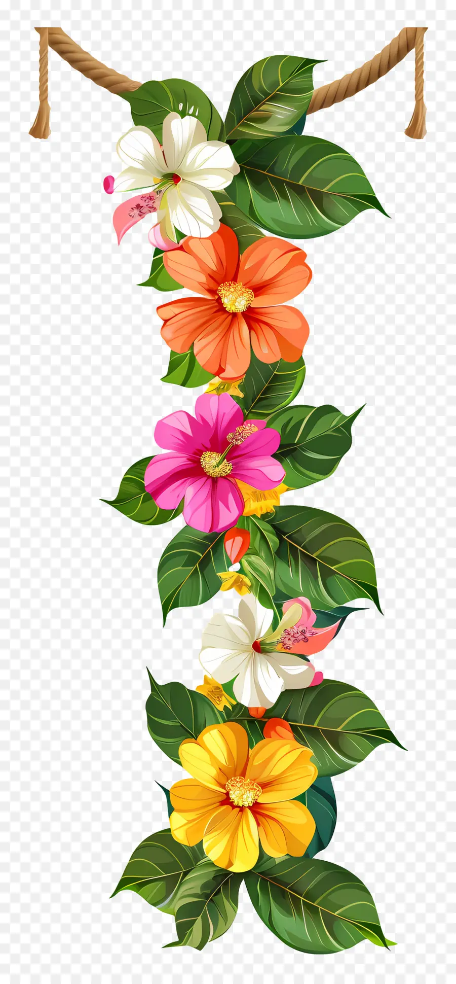 Guirlanda Ugadi，Guirlanda Floral PNG