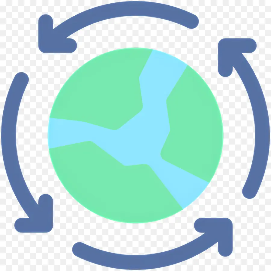 Seta Circular，Terra Com Flechas PNG