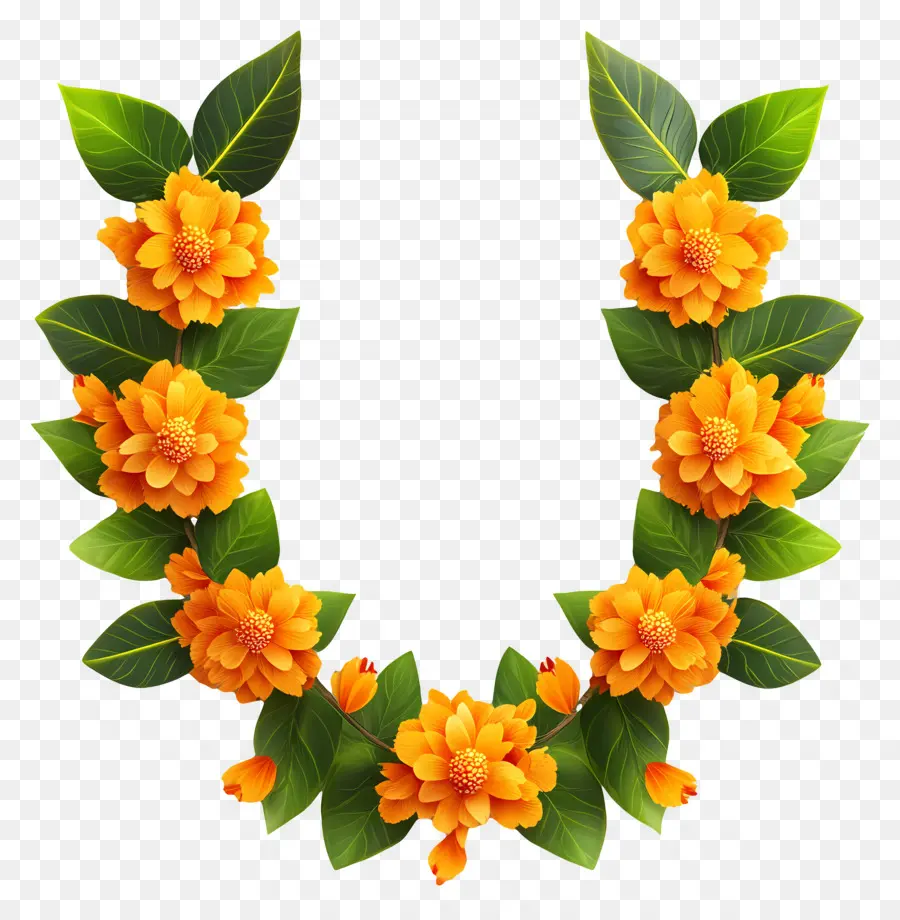 Guirlanda Ugadi，Guirlanda De Flores PNG