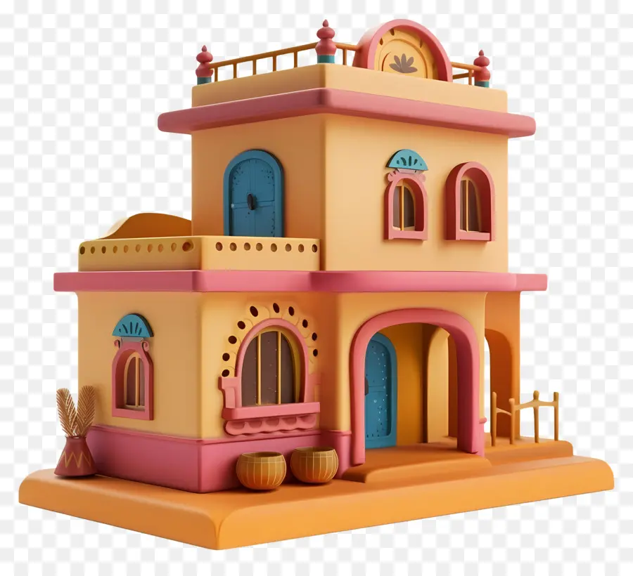 Casa Indiana Simples，Casa Pequena E Fofa De Doodle PNG