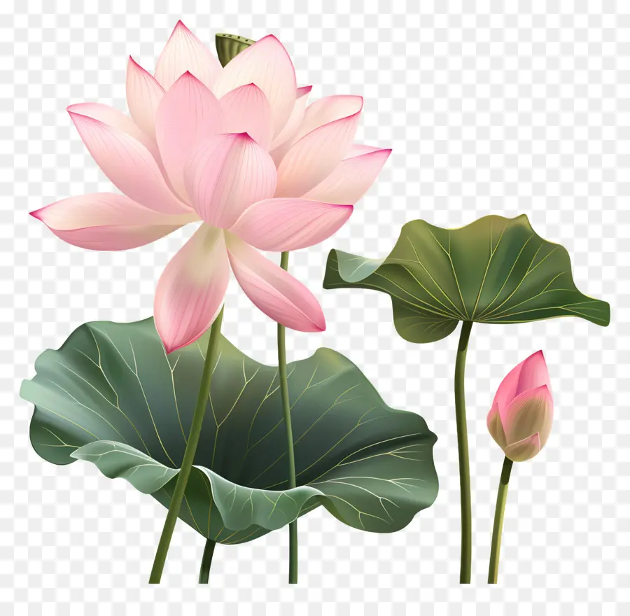 Flores De Lótus Rosa，Lótus Rosa PNG