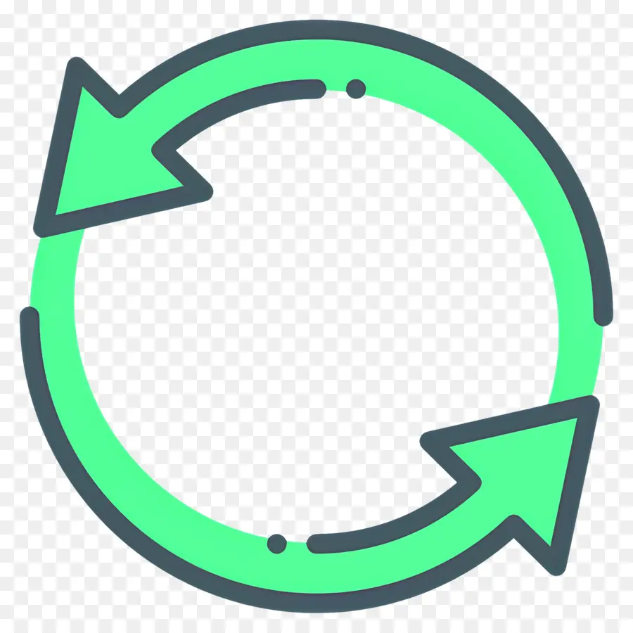 Seta Circular，Reciclagem De Flechas PNG