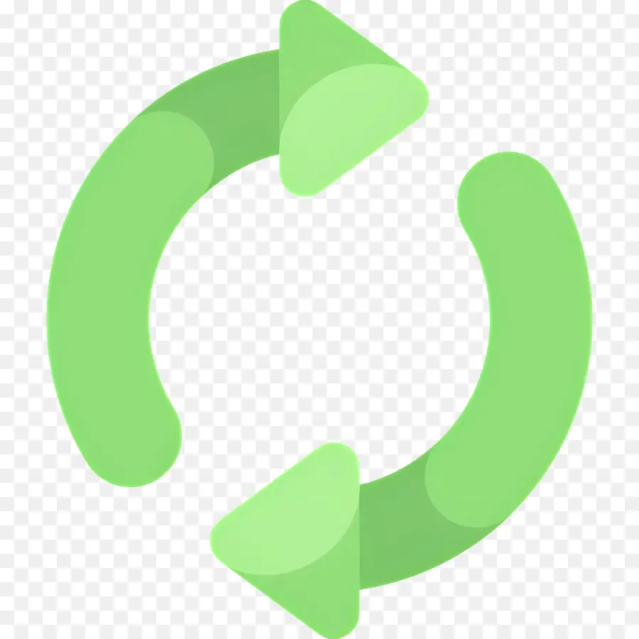 Seta Circular，Setas Verdes PNG