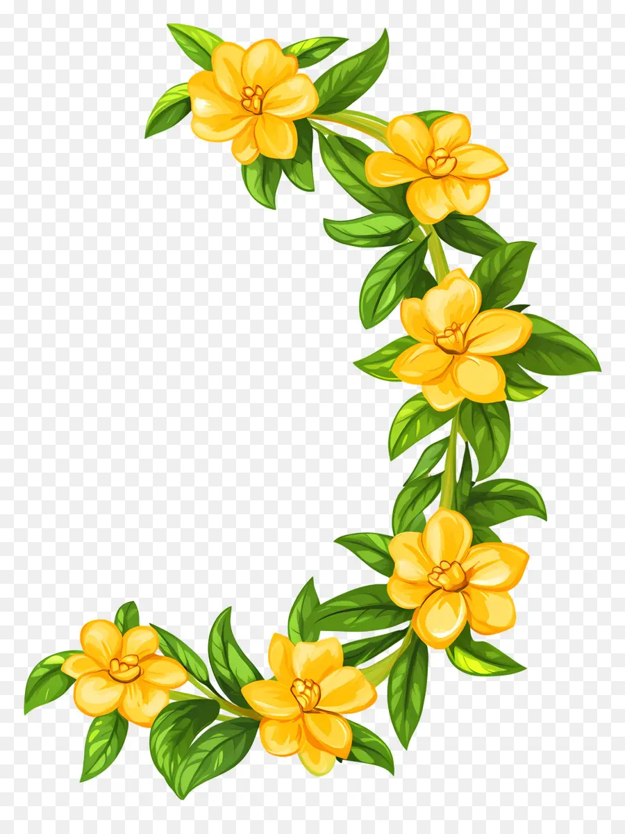 Guirlanda Ugadi，Guirlanda De Flores PNG