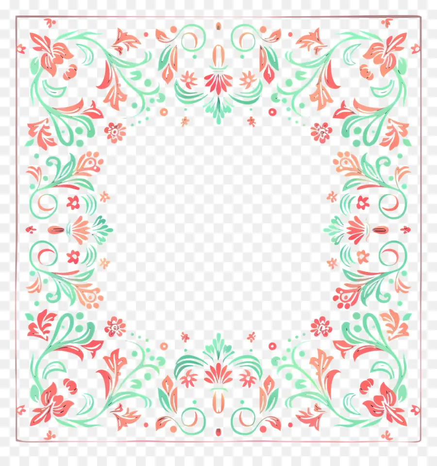 Moldura Floral Vintage，Moldura Floral PNG