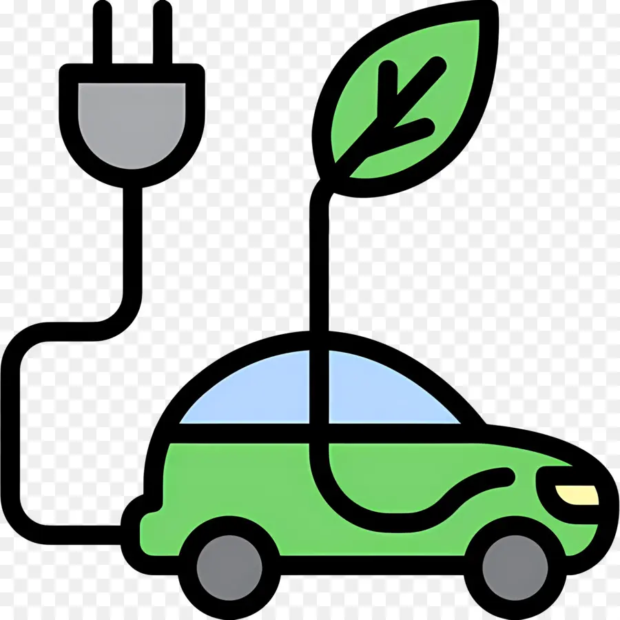 Carro Elétrico，Ecológico PNG