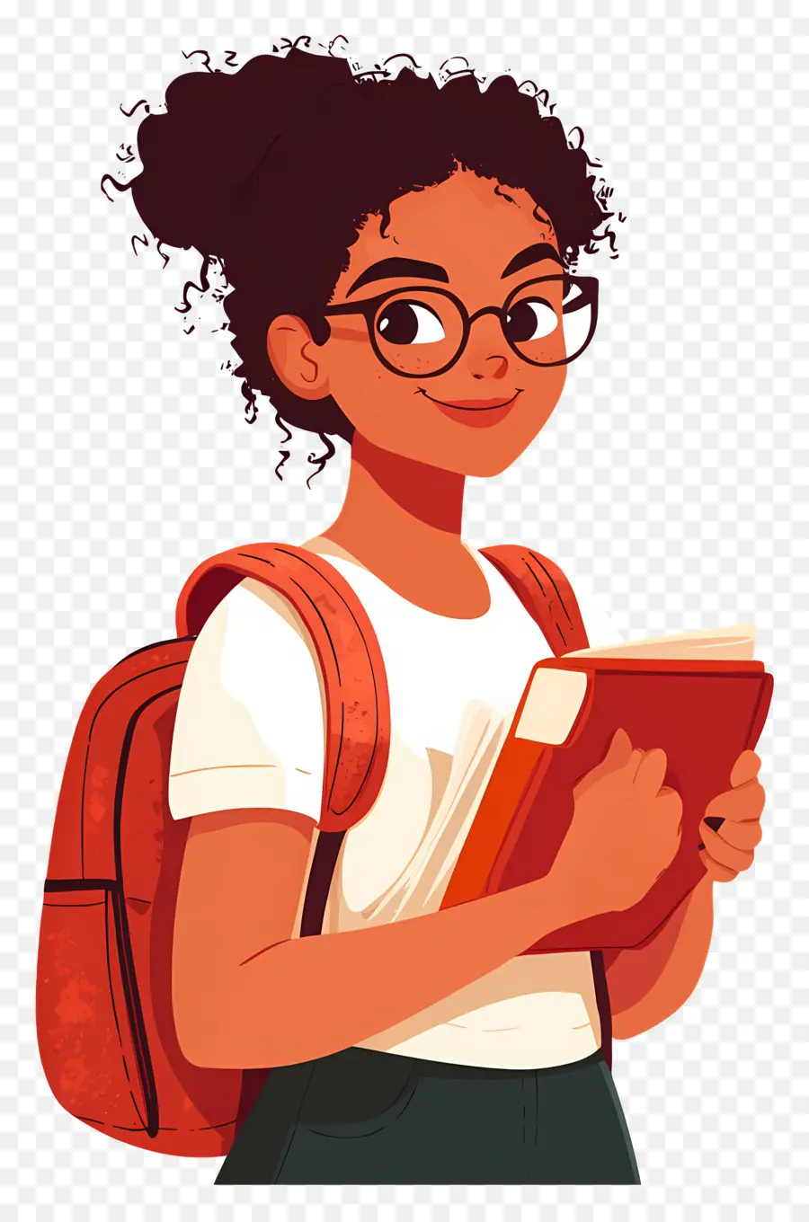 Aluna，Estudante Com Livro PNG