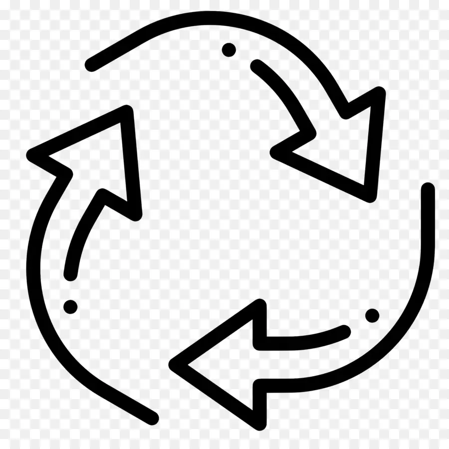 Seta Circular，Reciclagem De Flechas PNG