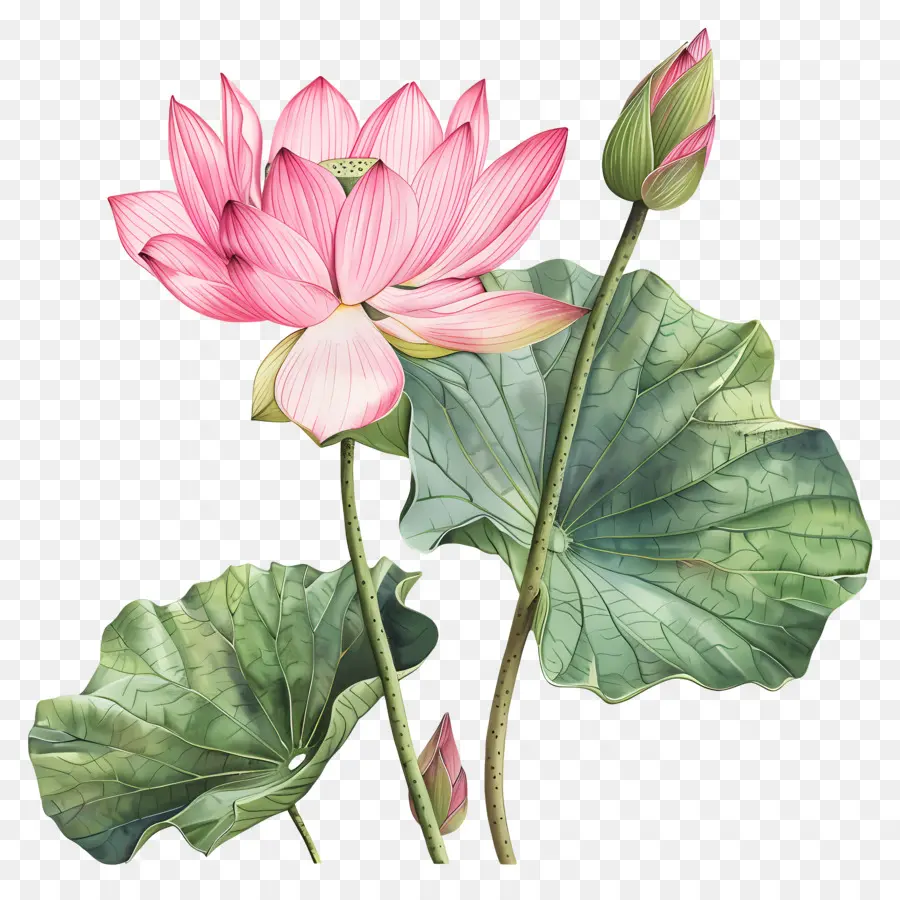 Flores De Lótus Rosa，Flores De Lótus PNG