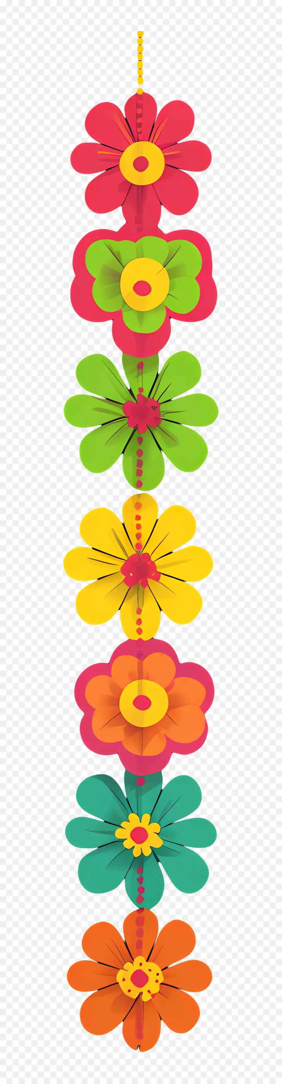 Guirlanda Ugadi，Guirlanda De Flores PNG