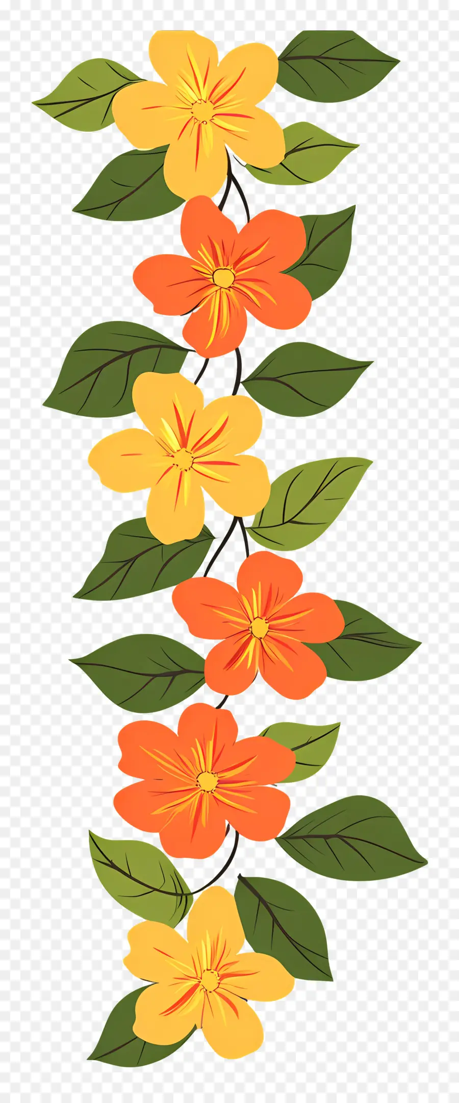 Guirlanda Ugadi，Guirlanda De Flores PNG