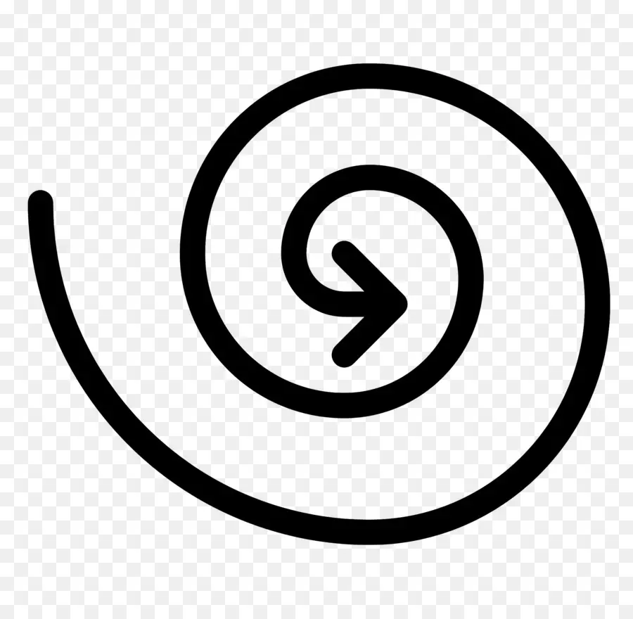 Seta Espiral，Flecha Espiral PNG