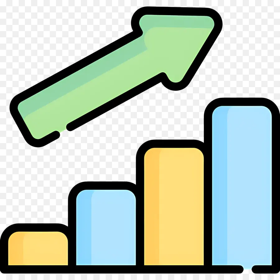 Seta Para Cima，Gráfico De Barras PNG