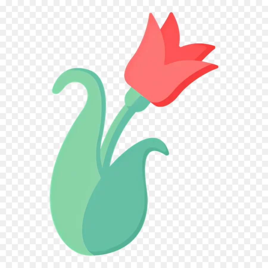 Flor Vermelha，Tulipa Vermelha PNG