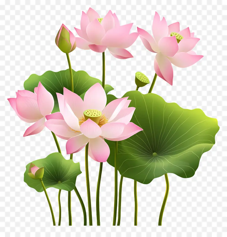 Flores De Lótus Rosa，Lótus Rosa PNG