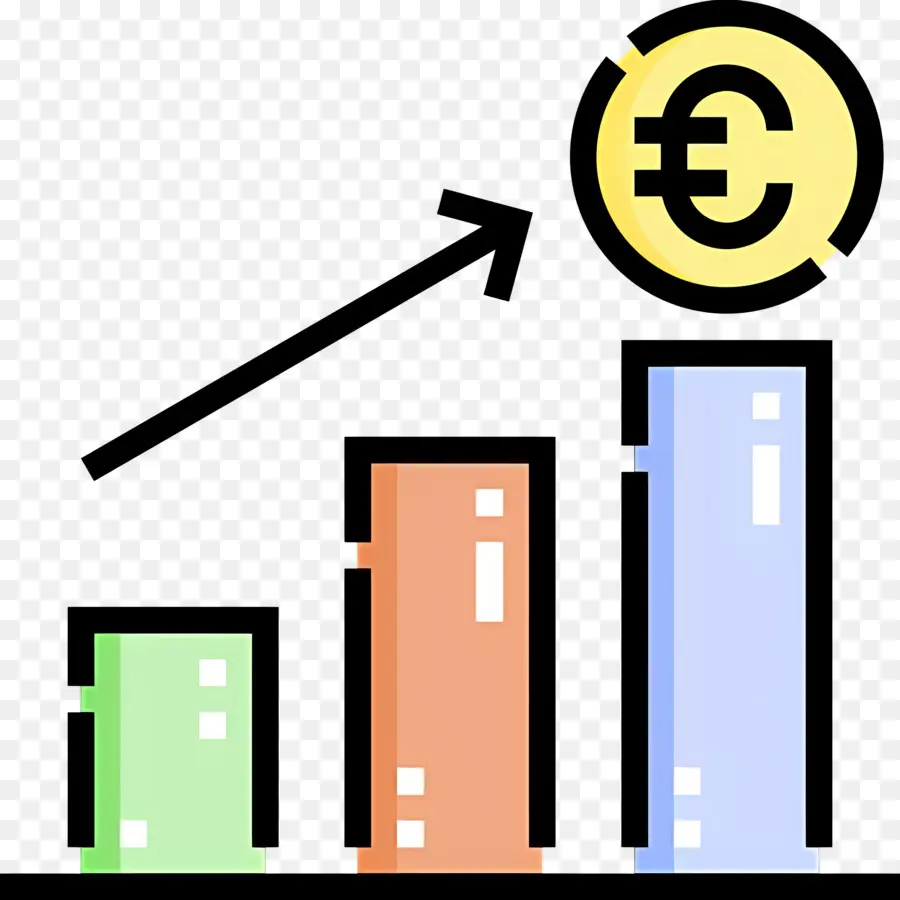 Seta De Crescimento，Gráfico De Crescimento Do Euro PNG