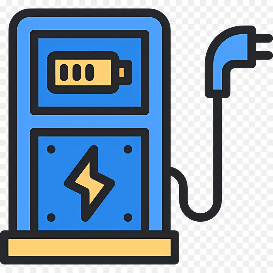 Estação Para Carregar，Estação De Carregamento Elétrico PNG