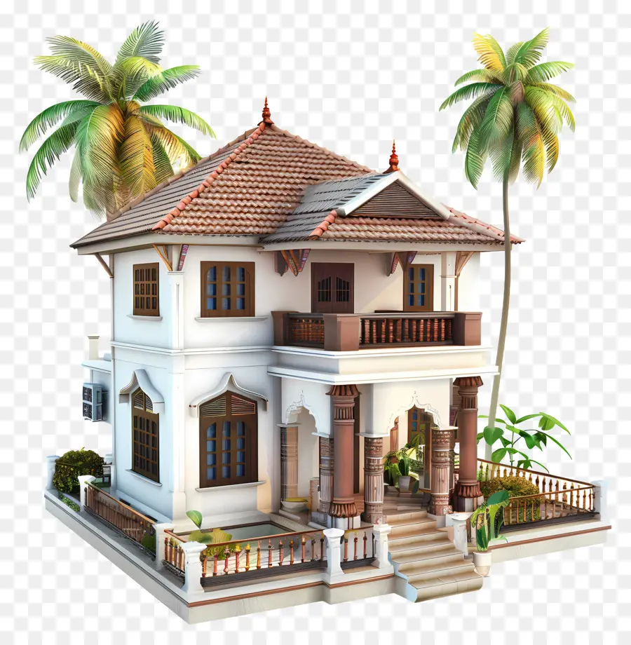 Casa De Kerala，Casa Tradicional PNG