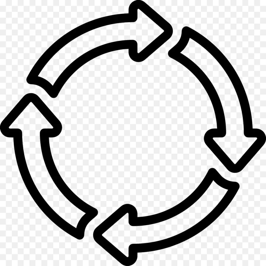 Seta Circular，Reciclagem De Flechas PNG