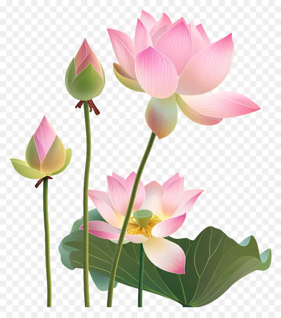 Flores De Lótus Rosa，Lótus Rosa PNG