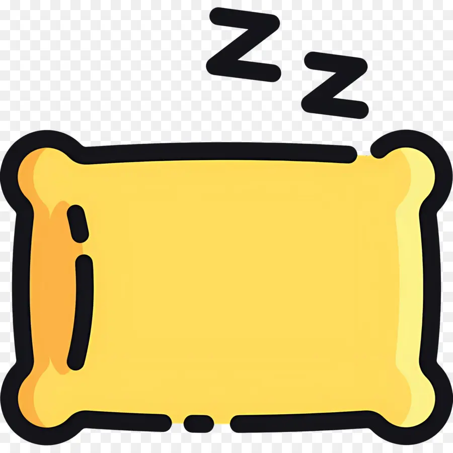 Travesseiro De Dormir，Travesseiro Amarelo PNG