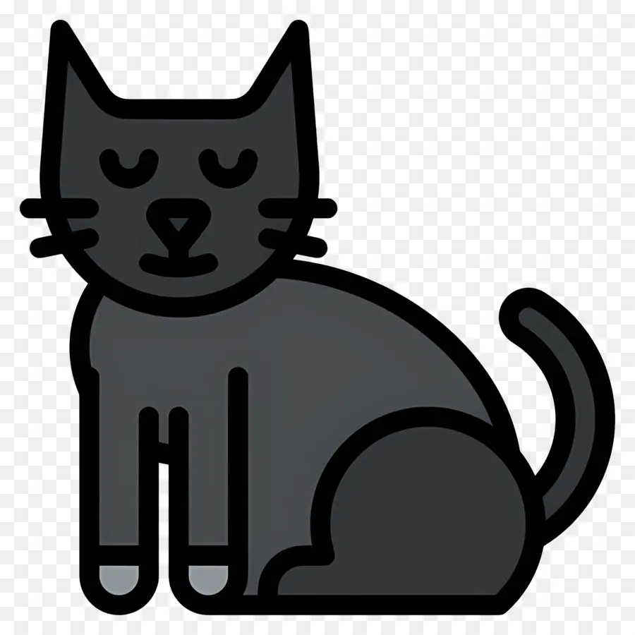 Gato Do Dia Das Bruxas，Gato Preto PNG