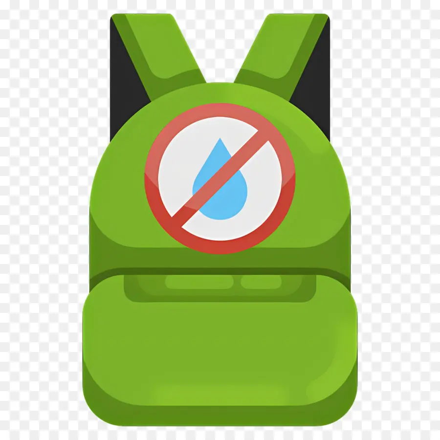 Bolsa Impermeável，Mochila Verde PNG