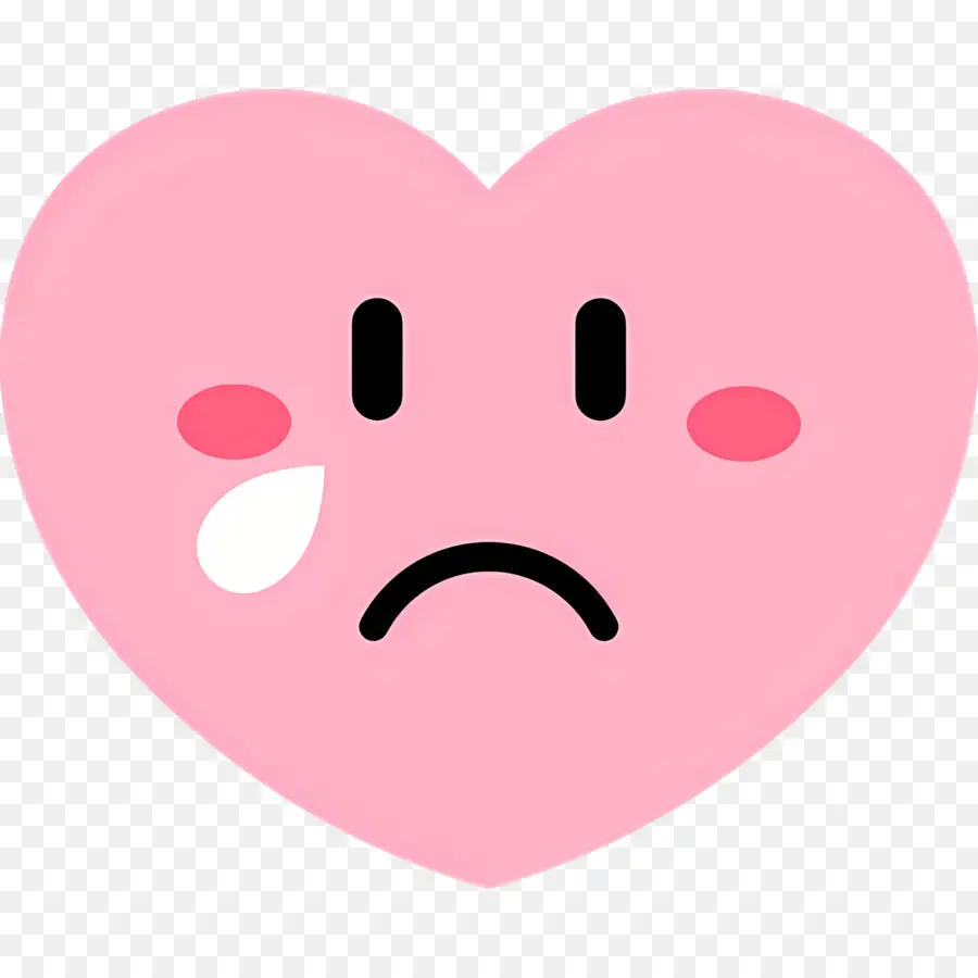 Emoji De Coração，Coração Triste PNG