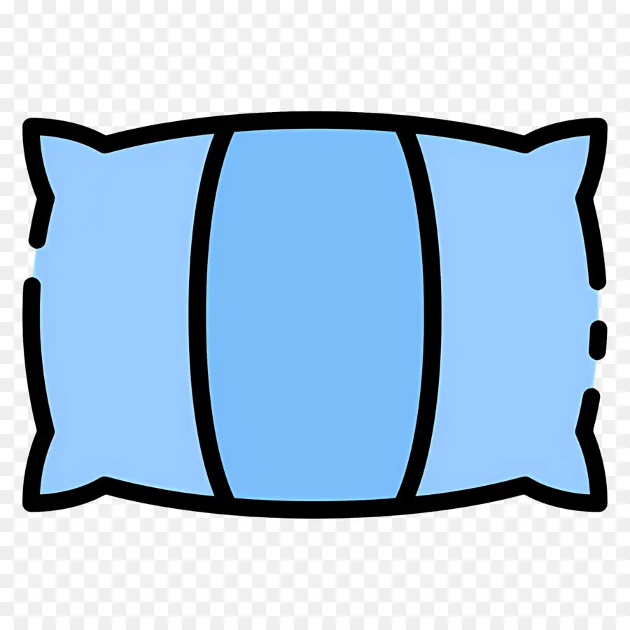 Travesseiro De Dormir，Almofada Azul PNG