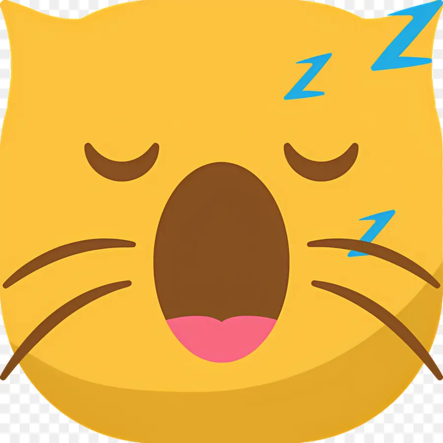 Gato Dormindo，Gato Amarelo PNG