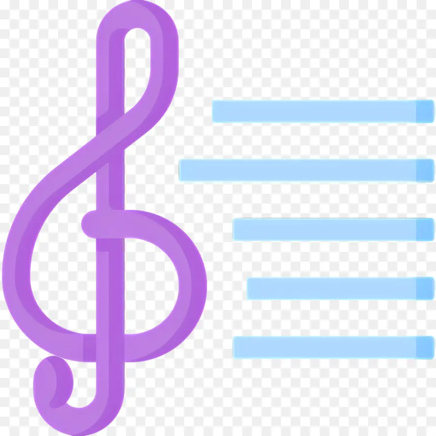 Clave De Sol，Notas Musicais PNG