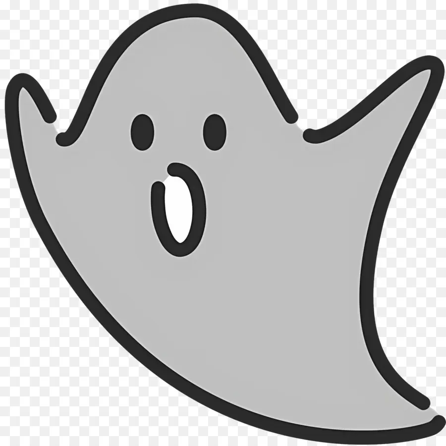 Fantasma Do Dia Das Bruxas，Fantasma Cinzento PNG