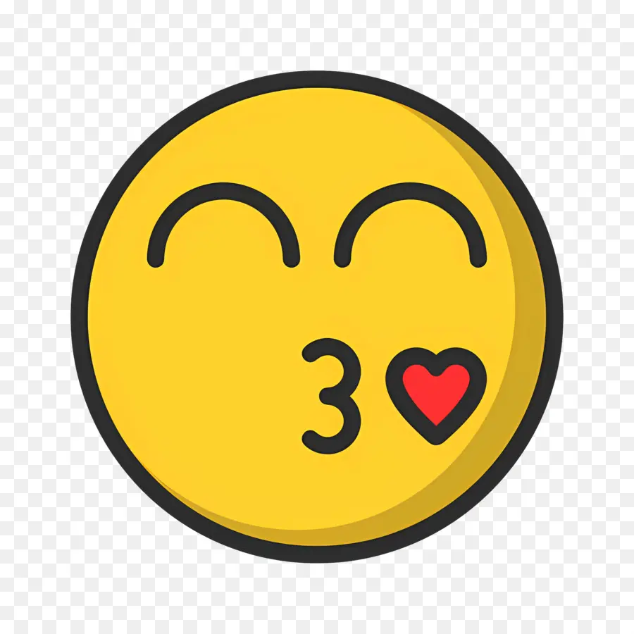 Beijo Emoji，Beijando Emoji PNG