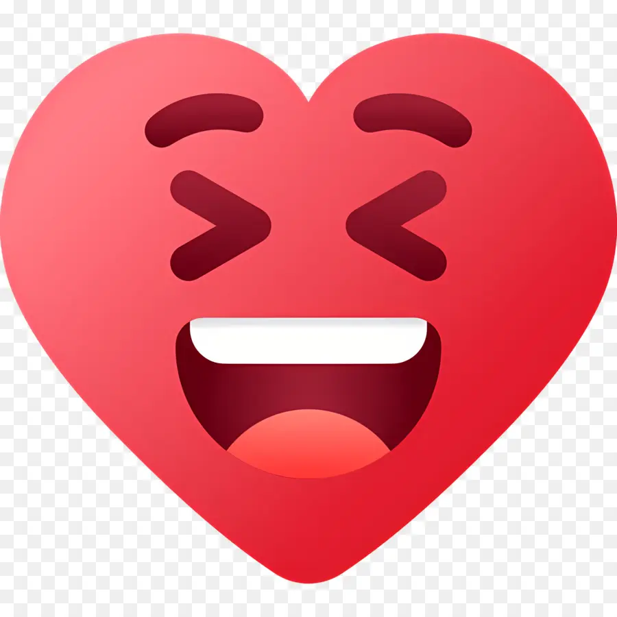 Emoji De Coração，Emoji De Coração Rindo PNG